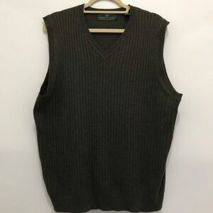 Embassy Row Sweater Vest Mens Large Cashmere Pullover Ribbed Knit Hong Kong